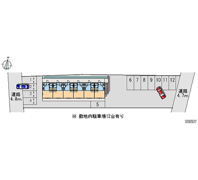 レオパレスシャルム 月極駐車場