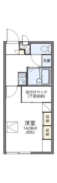 レオパレスいちごＢ 間取り図