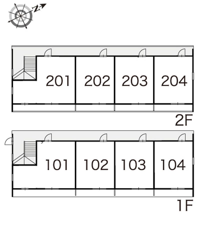 レオパレスリバティー２ 間取配置図