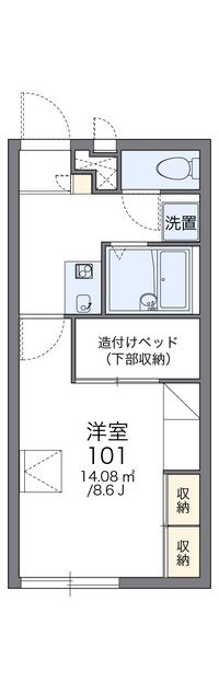 レオパレスＧコート名和 間取り図