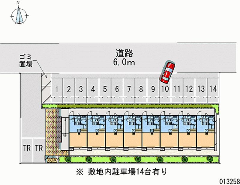 レオパレスフローリ 月極駐車場