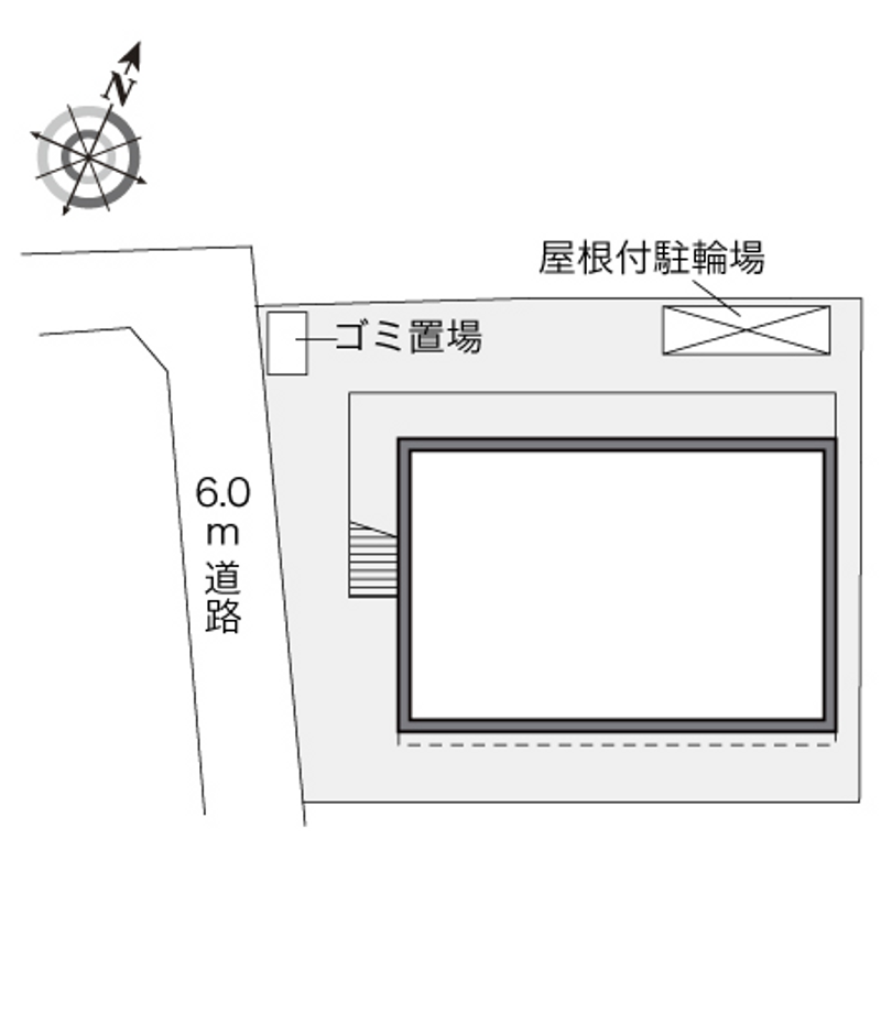 レオパレス関町東 配置図
