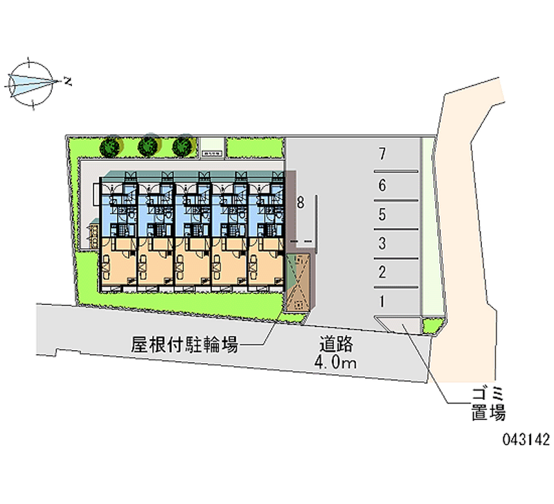 43142 Monthly parking lot