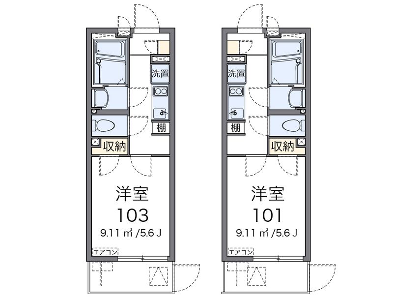 クレイノコンフォール　東中島 間取図