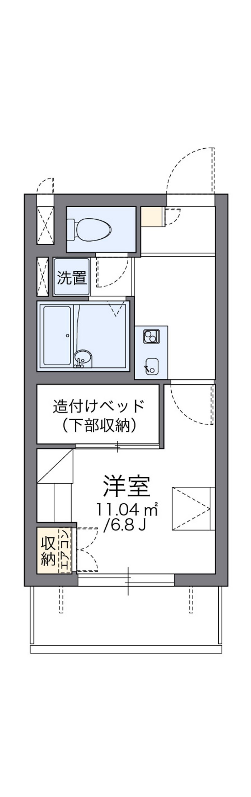レオパレスエミル　ジョセフ　Ⅰ 間取図