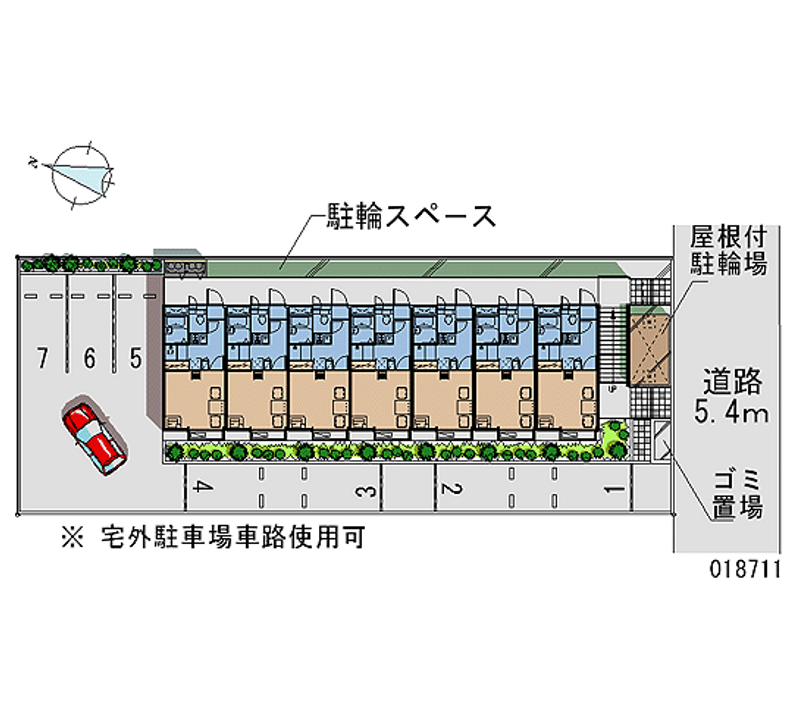 レオパレスエトワール 月極駐車場