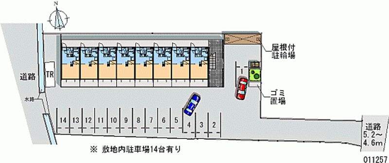 レオパレス北野 月極駐車場