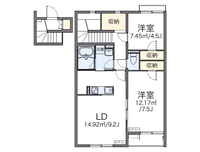 レオネクストペリドⅠ 間取り図