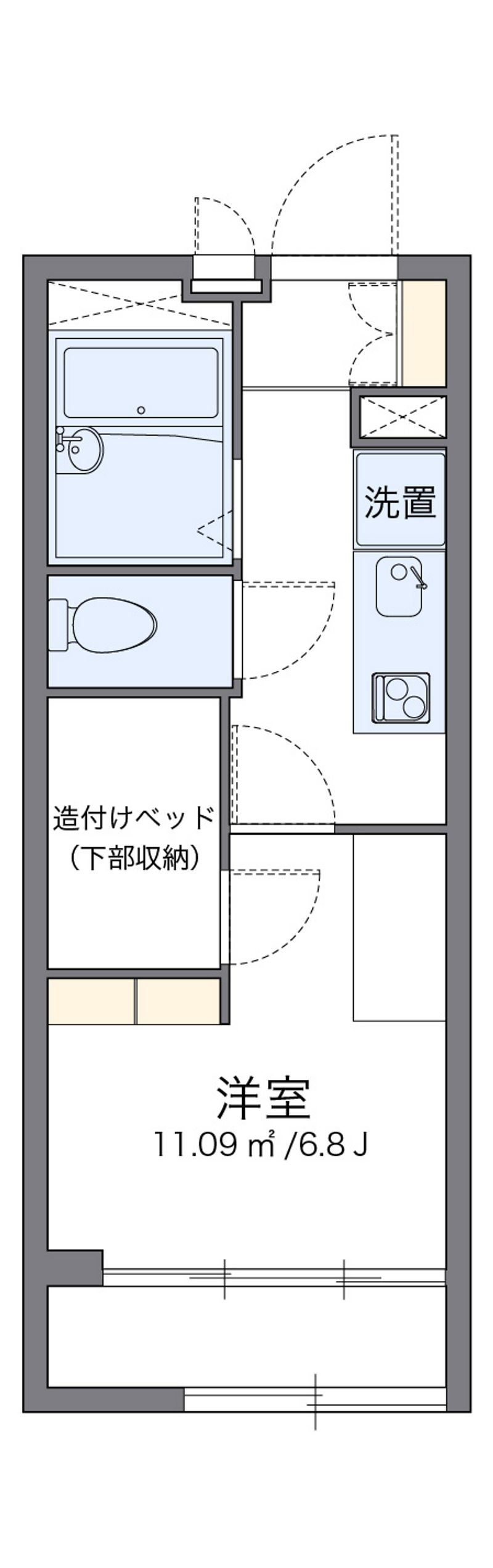 レオパレス喜連北 間取図