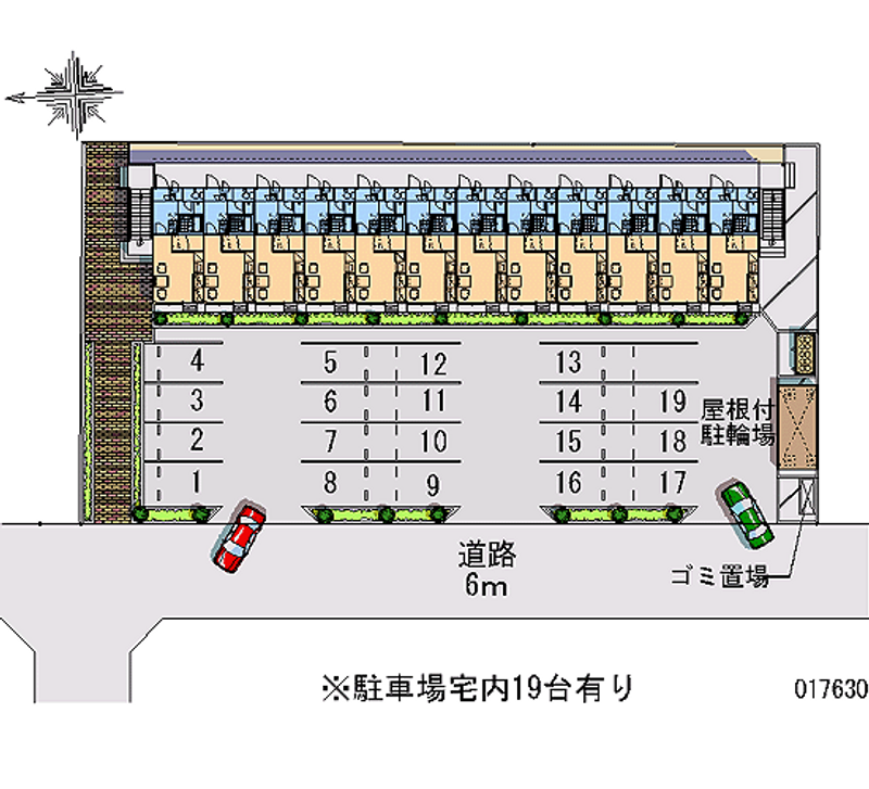 レオパレスセントラル 月極駐車場