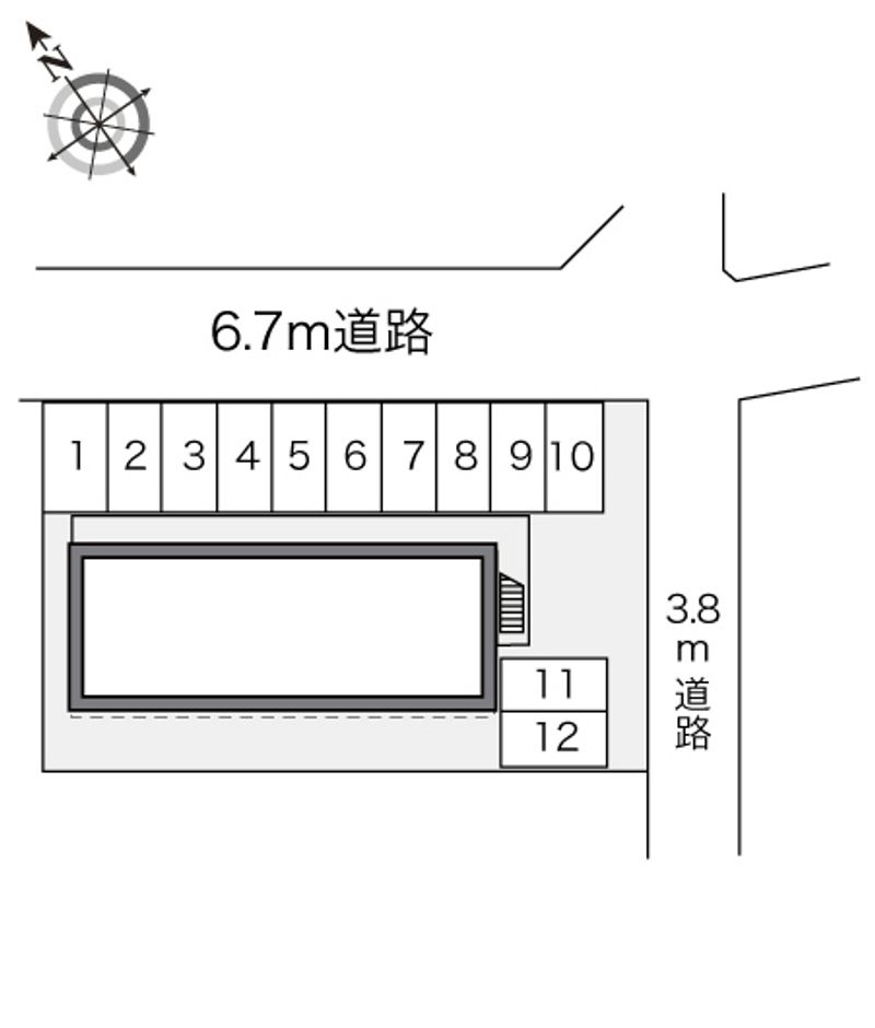レオパレス緑 配置図