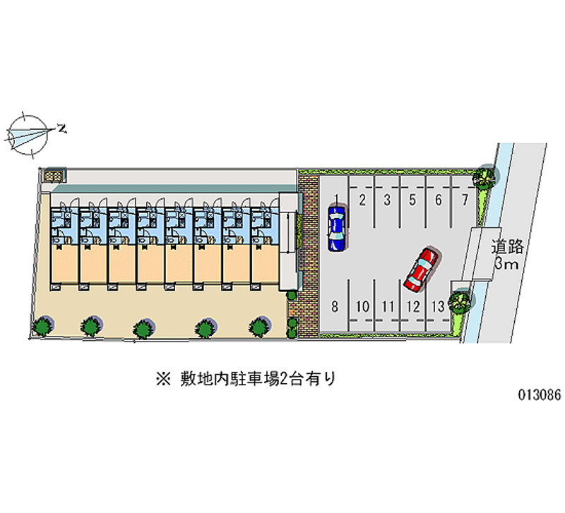 13086 Monthly parking lot