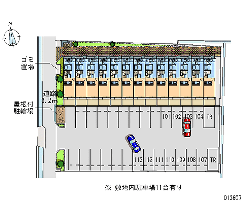 13607 Monthly parking lot