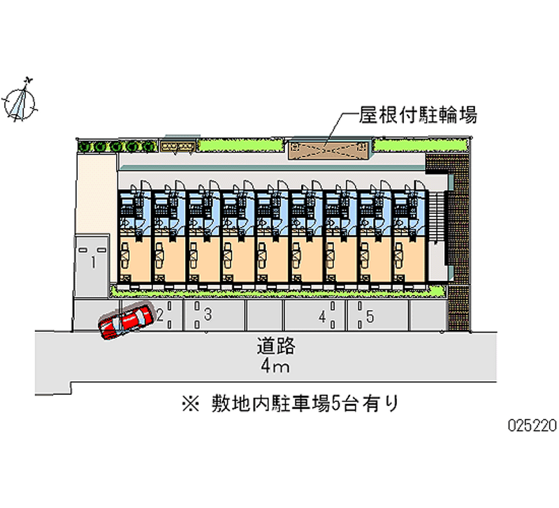 レオパレスエクセル元山　Ⅱ 月極駐車場