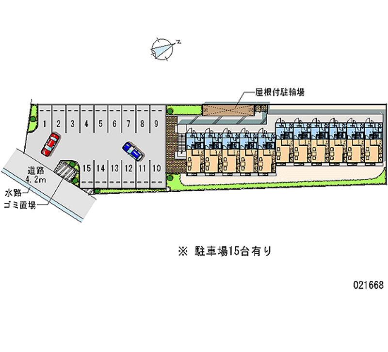 21668月租停车场