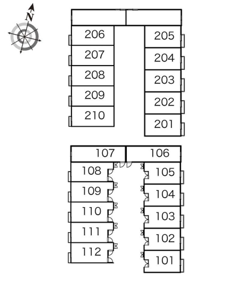 レオパレスルーチェ 間取配置図