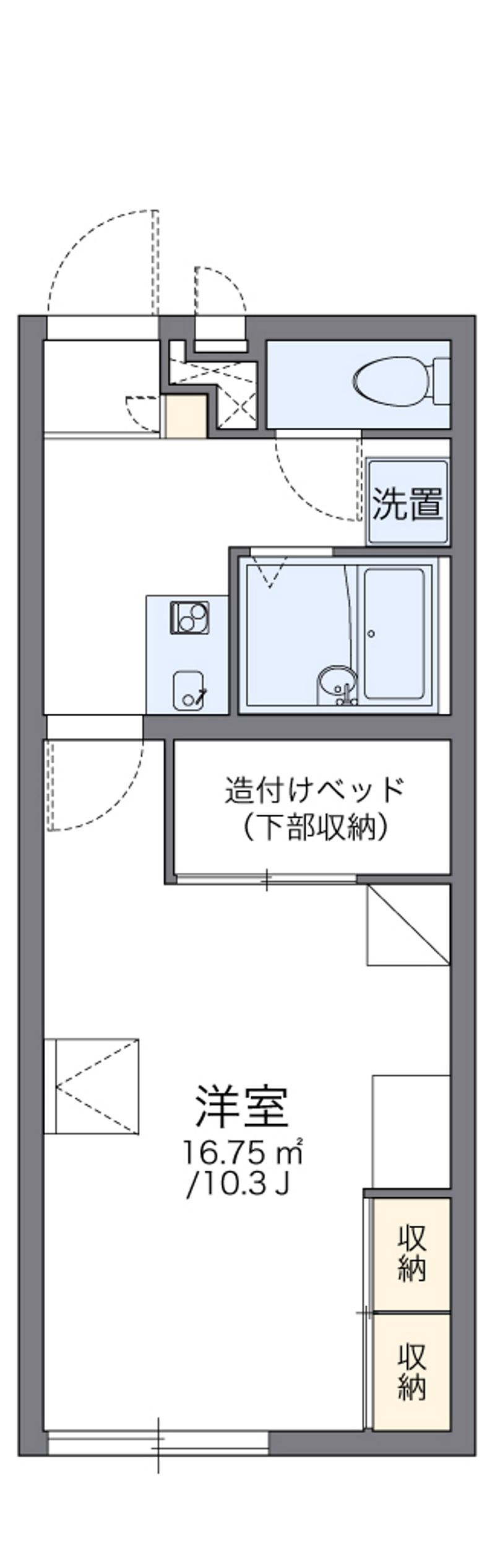 レオパレスサンハイム千里 間取図