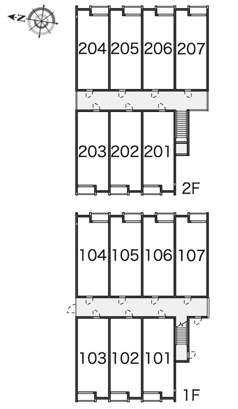 レオネクストコンフォート刀根山 間取配置図