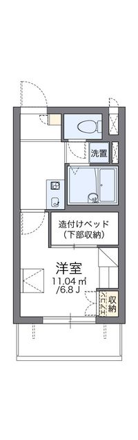 レオパレスルフナ 間取り図