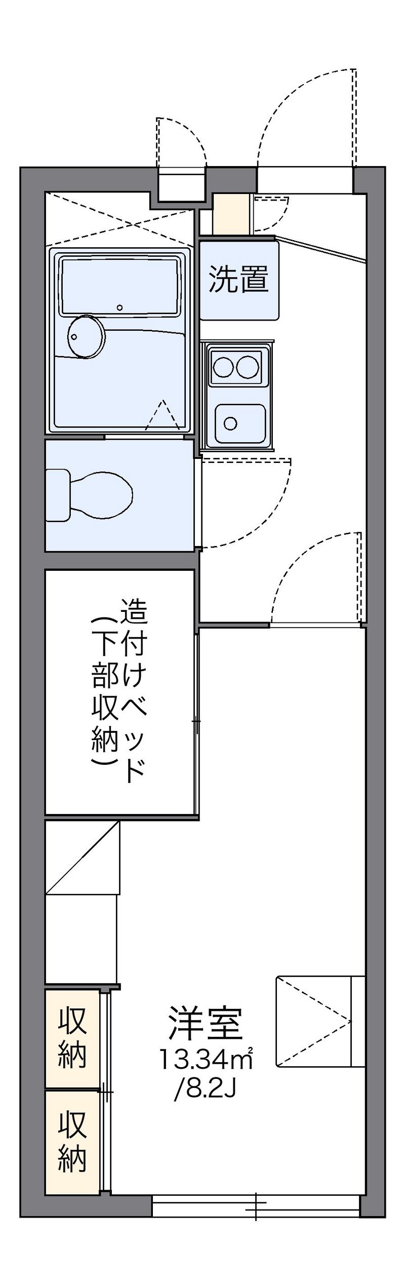 レオパレス松任 間取図