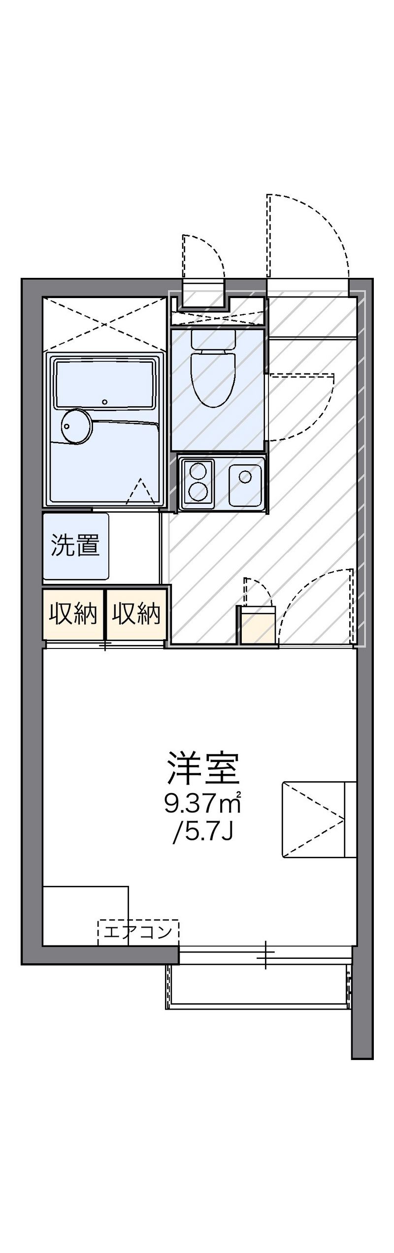 レオパレス広貴Ｅ 間取り