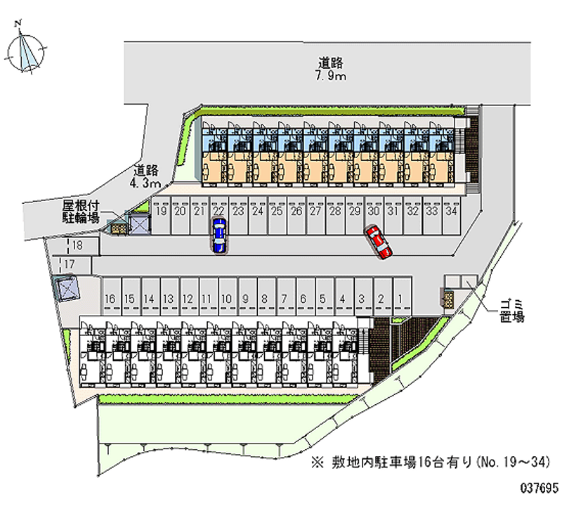 レオパレス仙台青葉Ⅱ 月極駐車場