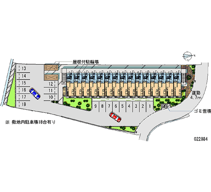 22884月租停車場