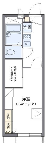 レオパレス小郡南 間取り図