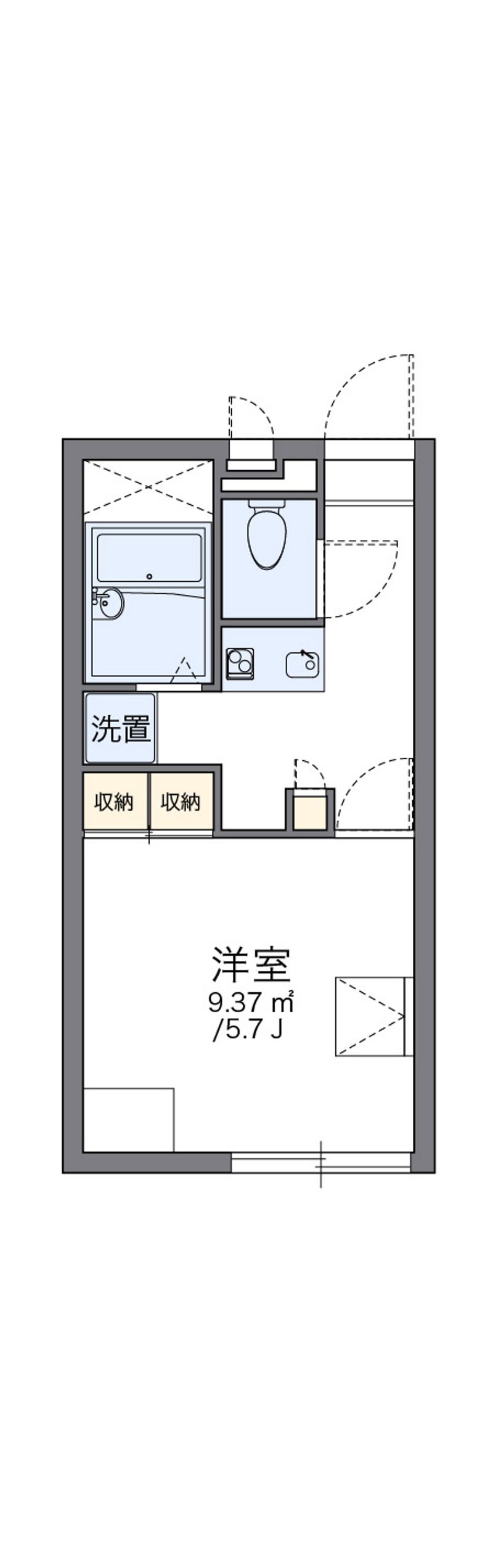 レオパレスアーバンアメニティー 間取図