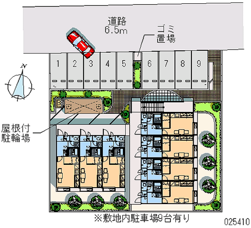 レオパレスシャルマン高針台 月極駐車場