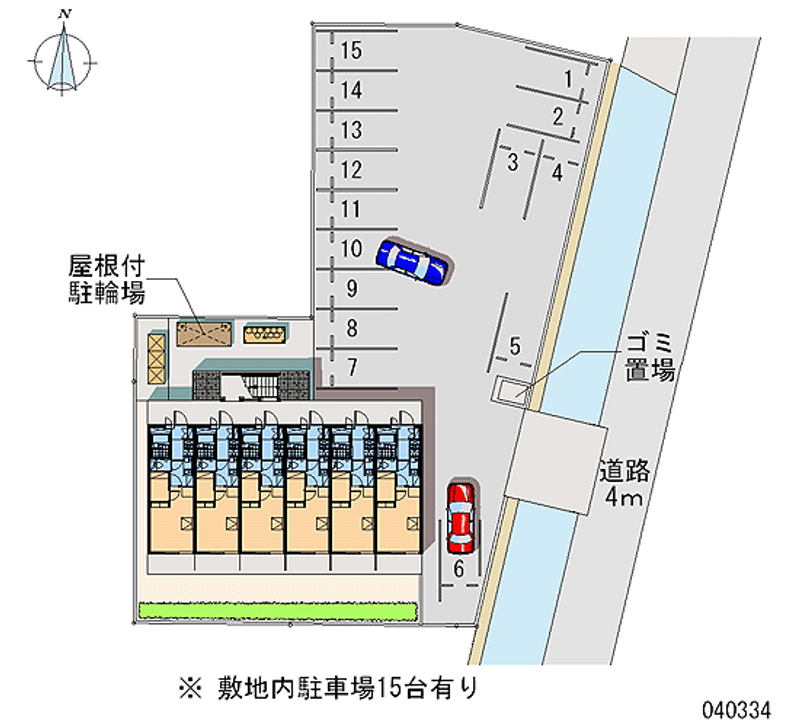 レオパレスダウンフィールド 月極駐車場