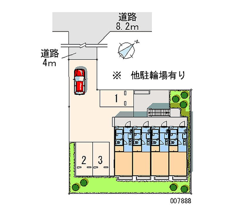 レオパレスＬＵＣＫ 月極駐車場