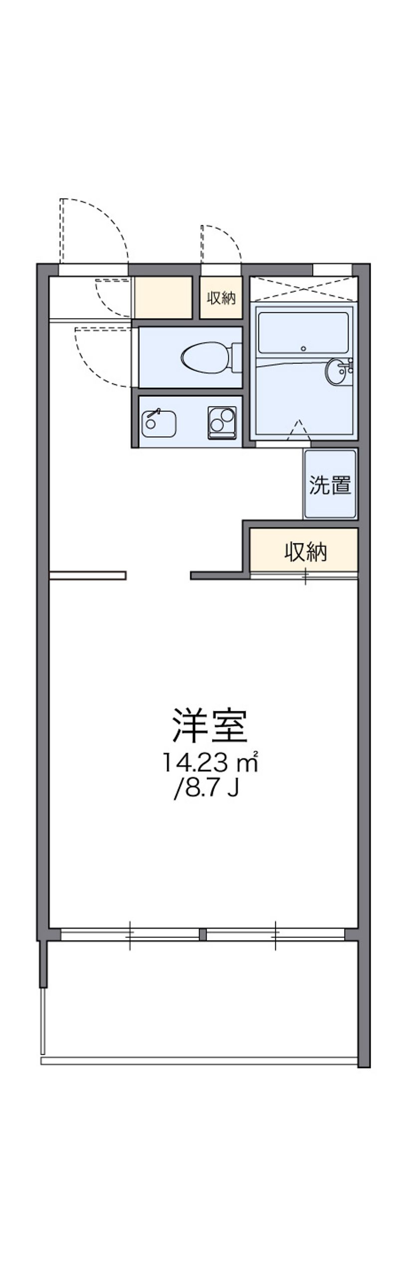 レオパレス柏谷 間取図