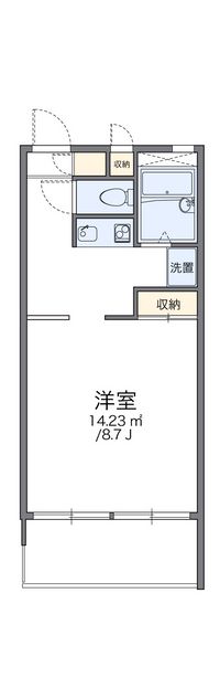 レオパレス柏谷 間取り図