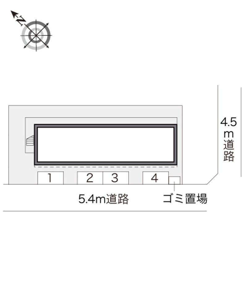 レオパレス柏座 配置図