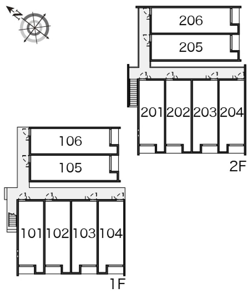 クレイノハピネス 間取配置図