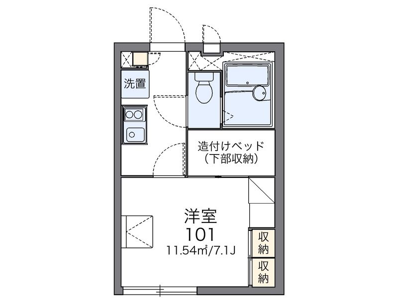 レオパレスバロン 間取図