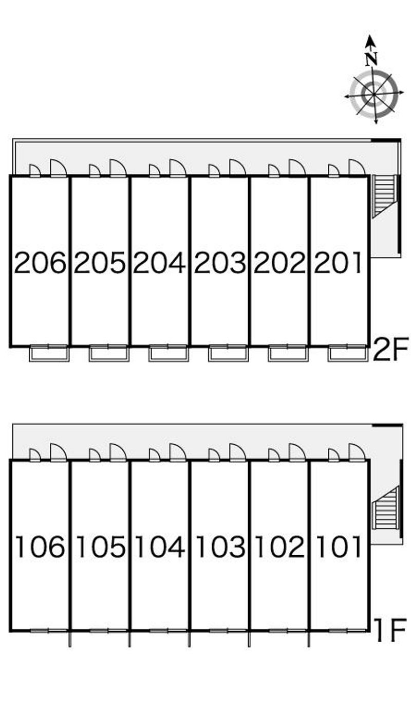 レオパレスエクセラン青葉Ⅱ 間取配置図