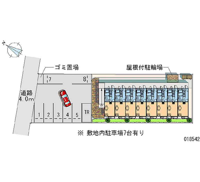 レオパレスシャンテ 月極駐車場