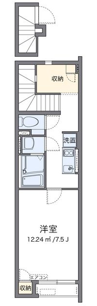 クレイノ萩洗 間取り図
