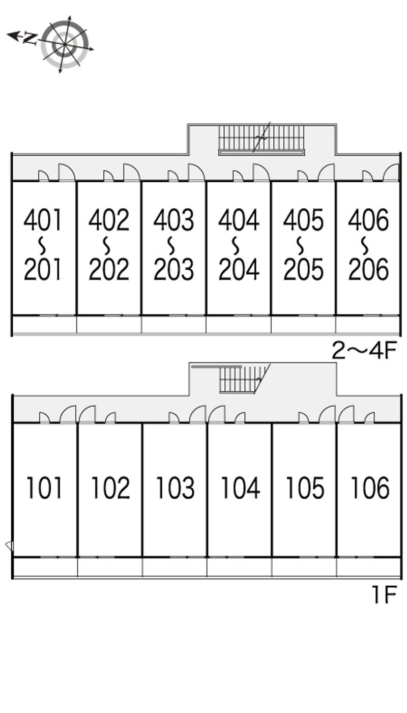 レオパレス灘北 間取り配置図