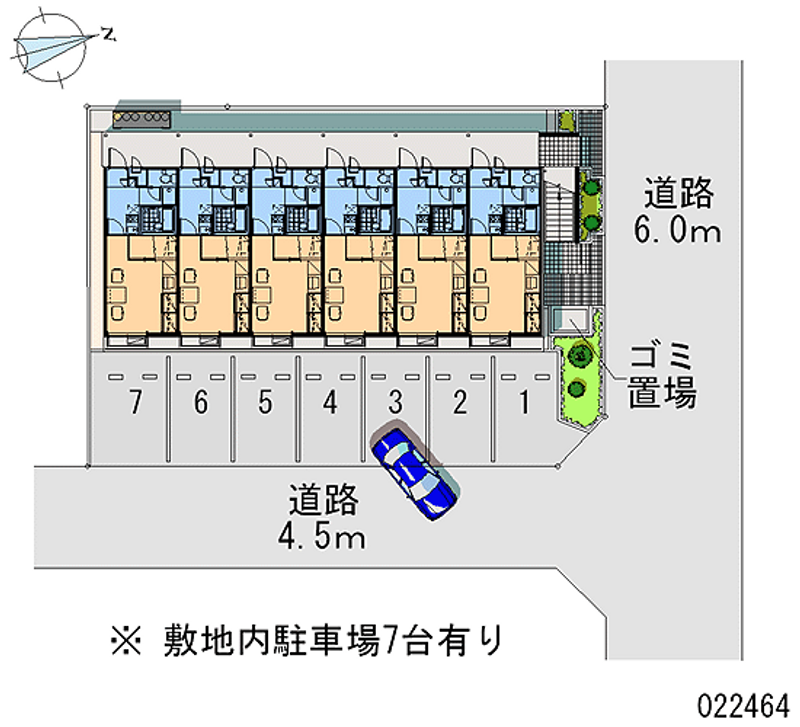 レオパレスアップル 月極駐車場