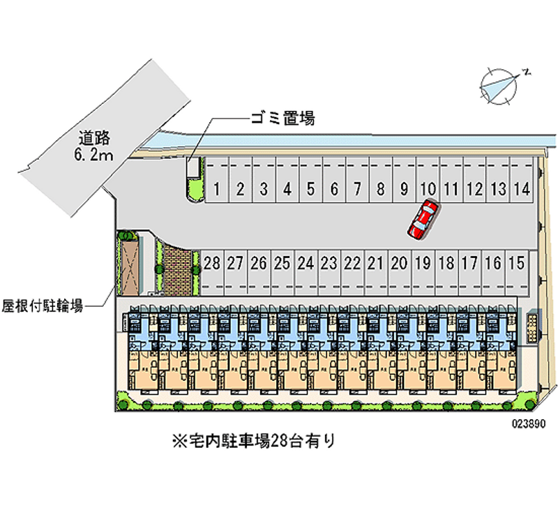 レオパレスサンパーク 月極駐車場