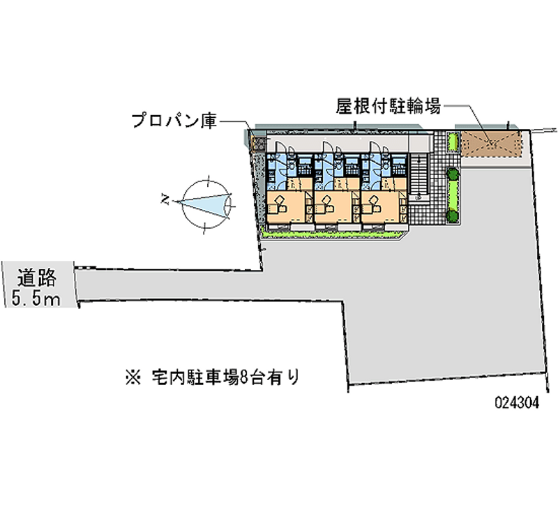 レオパレスエミール 区画図