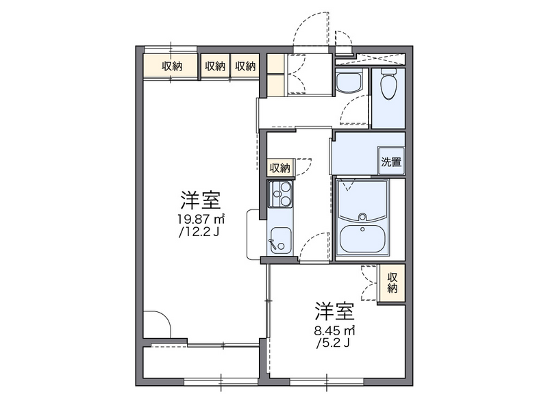 レオパレスロト　リベラ 間取図