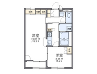 レオパレスロト　リベラ 間取り図