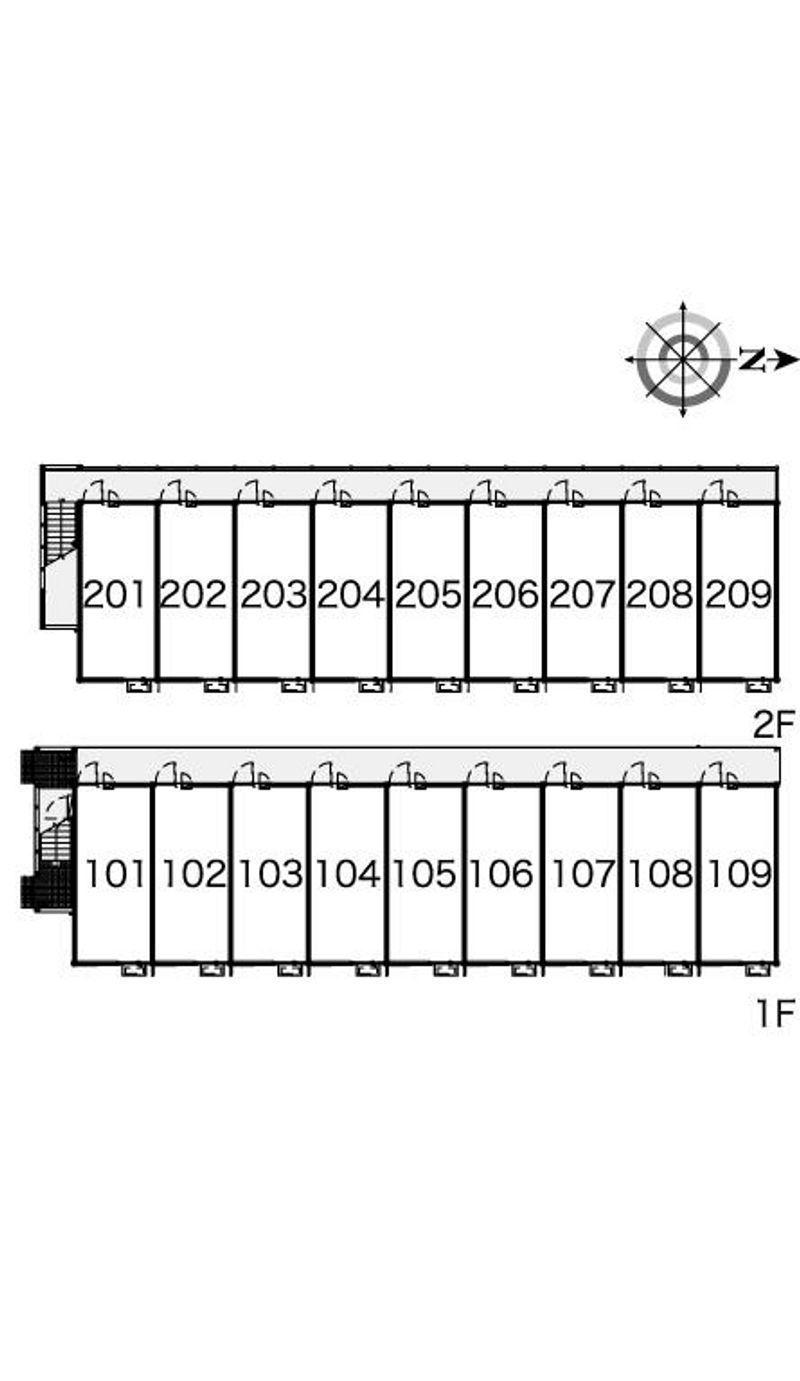 レオパレス蔵漆倶館 間取り配置図
