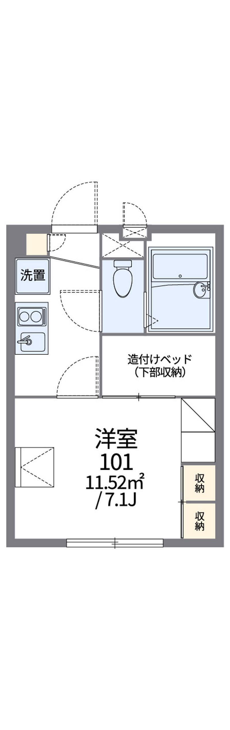 レオパレス谷保第三公園 間取図