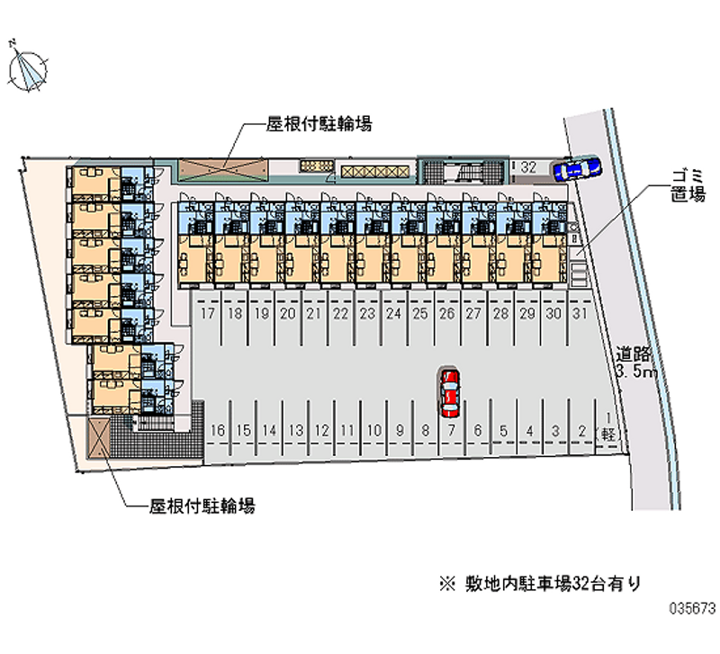 35673 Monthly parking lot