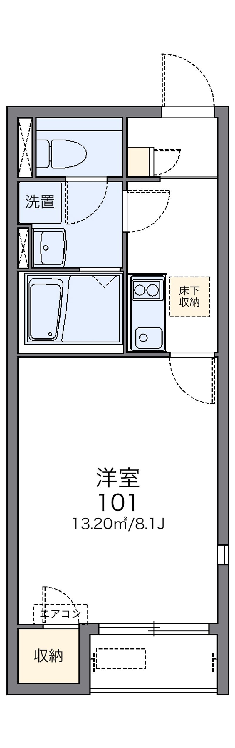 レオネクストやすらが丘Ⅰ 間取図
